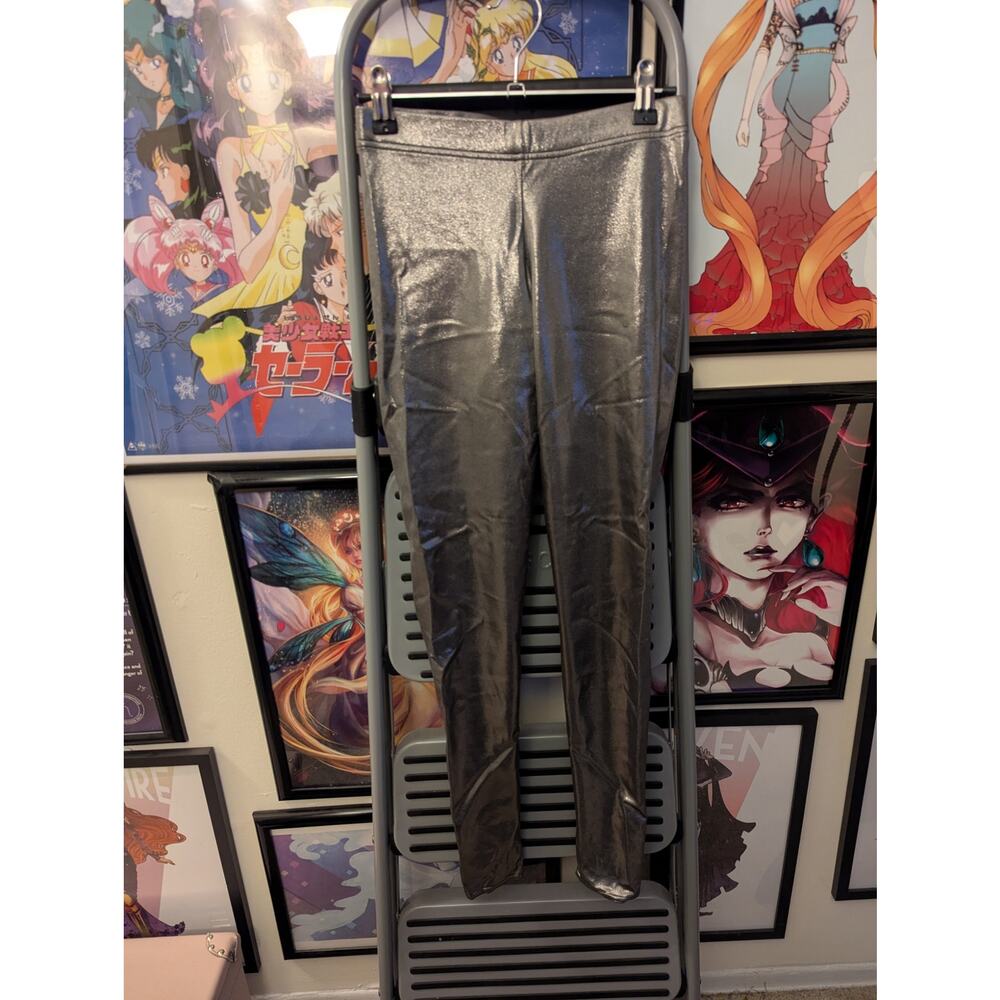 Blackmilk Silver Leggings Sz M